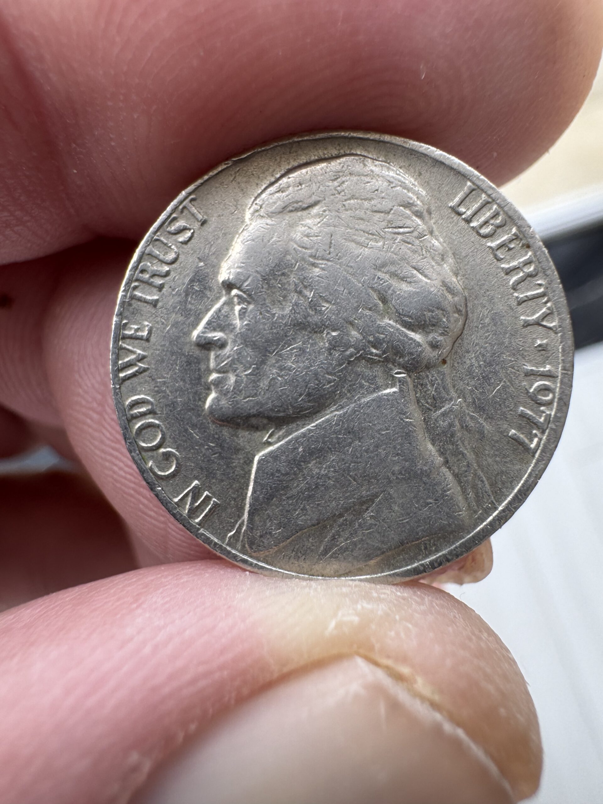 1977 Jefferson nickel