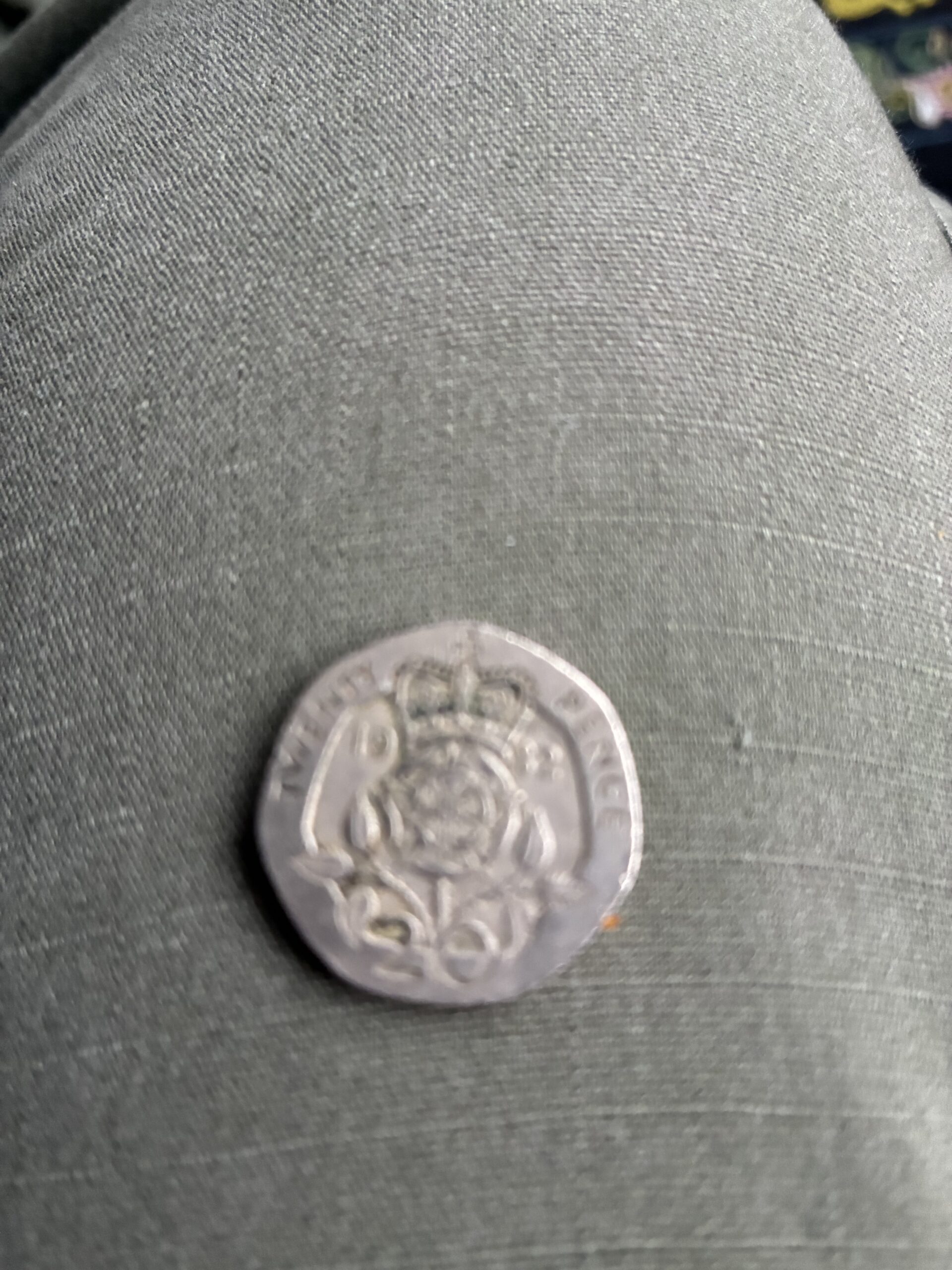 Rare 1982 ER II first year of minting 20p coin