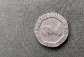 Rare 1982 ER II first year of minting 20p coin