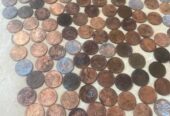 450 Lincoln 1 cent coins from various years