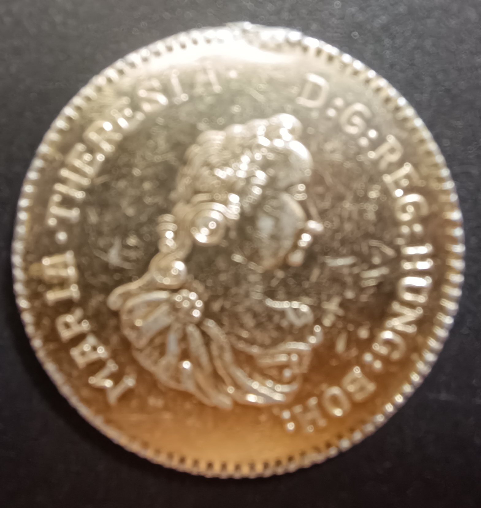This coin is of Queen Maria Theresa and is very rare.